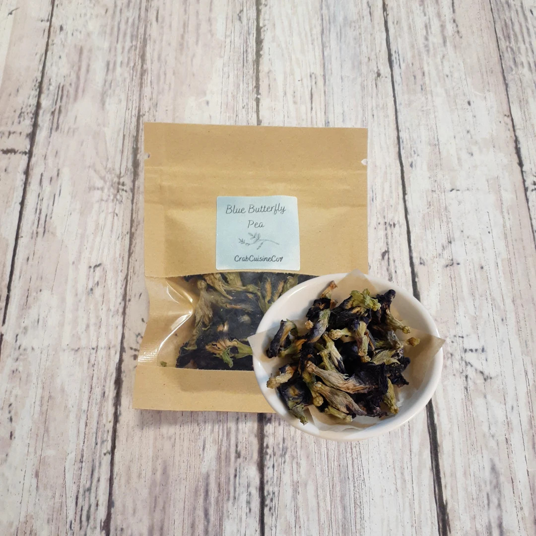 Blue Butterfly Pea Flowers - Hermit Crab Food - Organic - Foraging - Crabcuisineco - Etsy | Etsy (US)