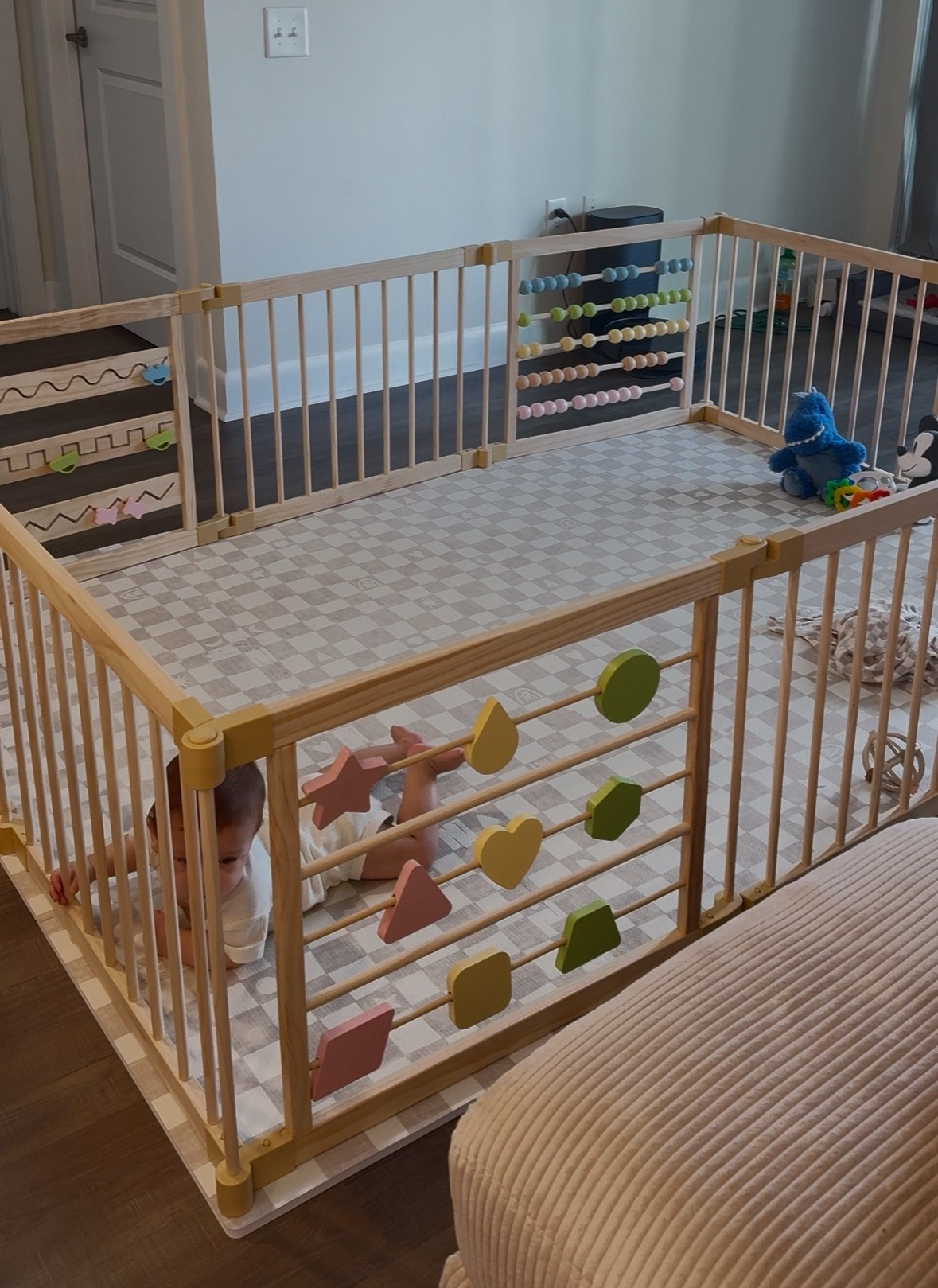 BABY WOODEN PLAY PEN WITH TOYS 

#LTKBaby #LTKHome #LTKKids
