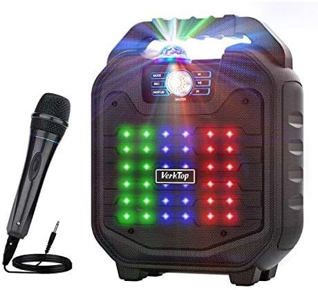 VerkTop Karaoke Machine,Portable PA System Rechargeable Wireless Bluetooth Speaker for Kids & Adu... | Amazon (US)