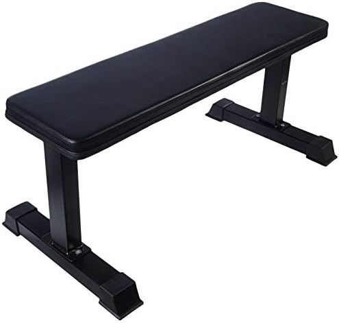 Amazon Basics Flat Weight Workout Exercise Bench, Black | Amazon (US)