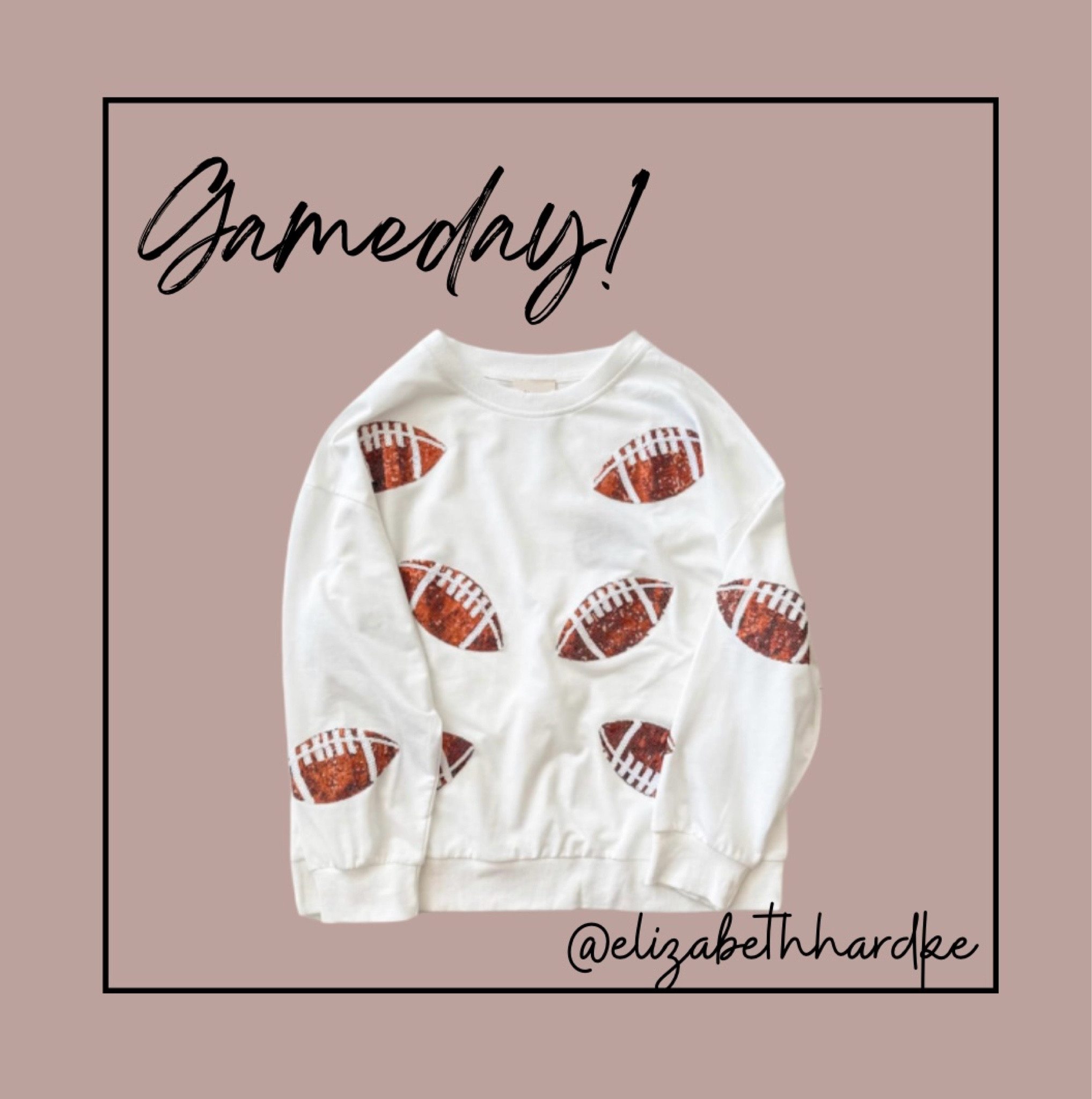 Gameday outfit, football sweatshirt, fall sweater, sequins football

#LTKSeasonal #LTKParties #LTKFallSale