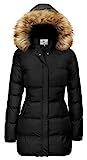 Amazon.com: WenVen Women's Winter Thicken Puffer Coat Warm Jacket with Fur Hood (Beige, L) : Clot... | Amazon (US)