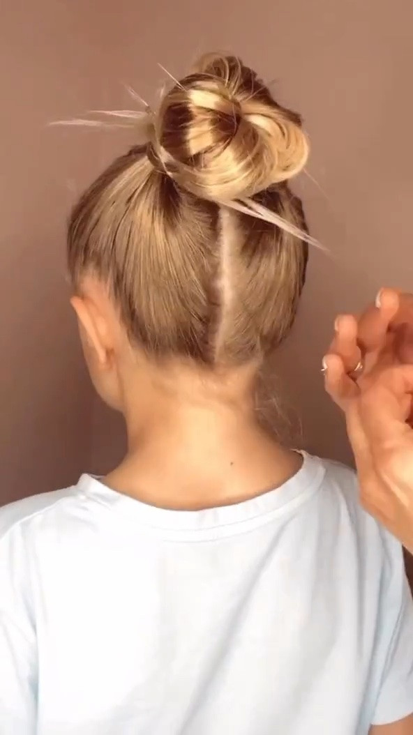 EASIEST TOP KNOT HAIRSTYLE 🩷 This is the best hair hack when it comes to a top knot! I’m sharing my favorite hair products with you, too! Especially these cotton hair ties! Love for you to follow us for our daily hairstyles!

#LTKKids #LTKBeauty