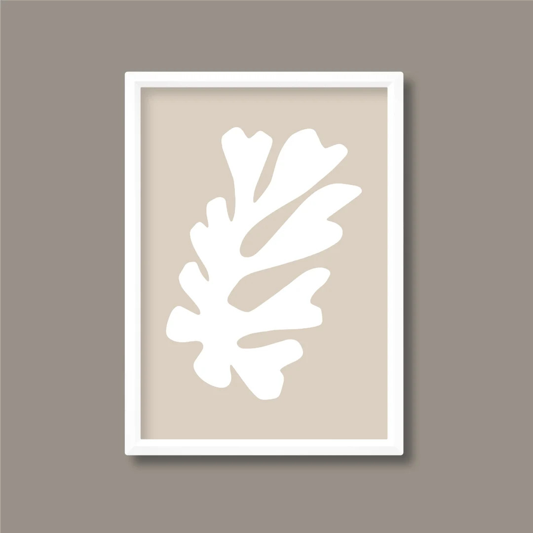 Henri Matisse Inspired Abstract Poster | La Perruche (Beige) | A5 A4 A3 A2 A1 A0 | Unframed | Etsy (US)