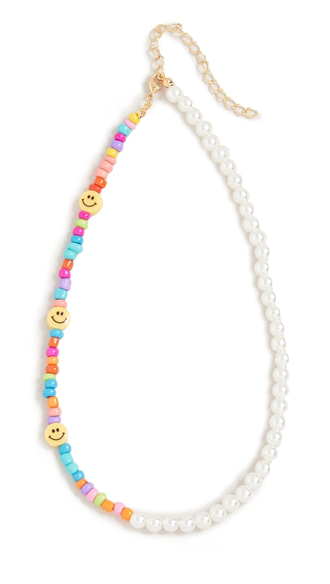 Smiley Face X Pearl Necklace | Shopbop
