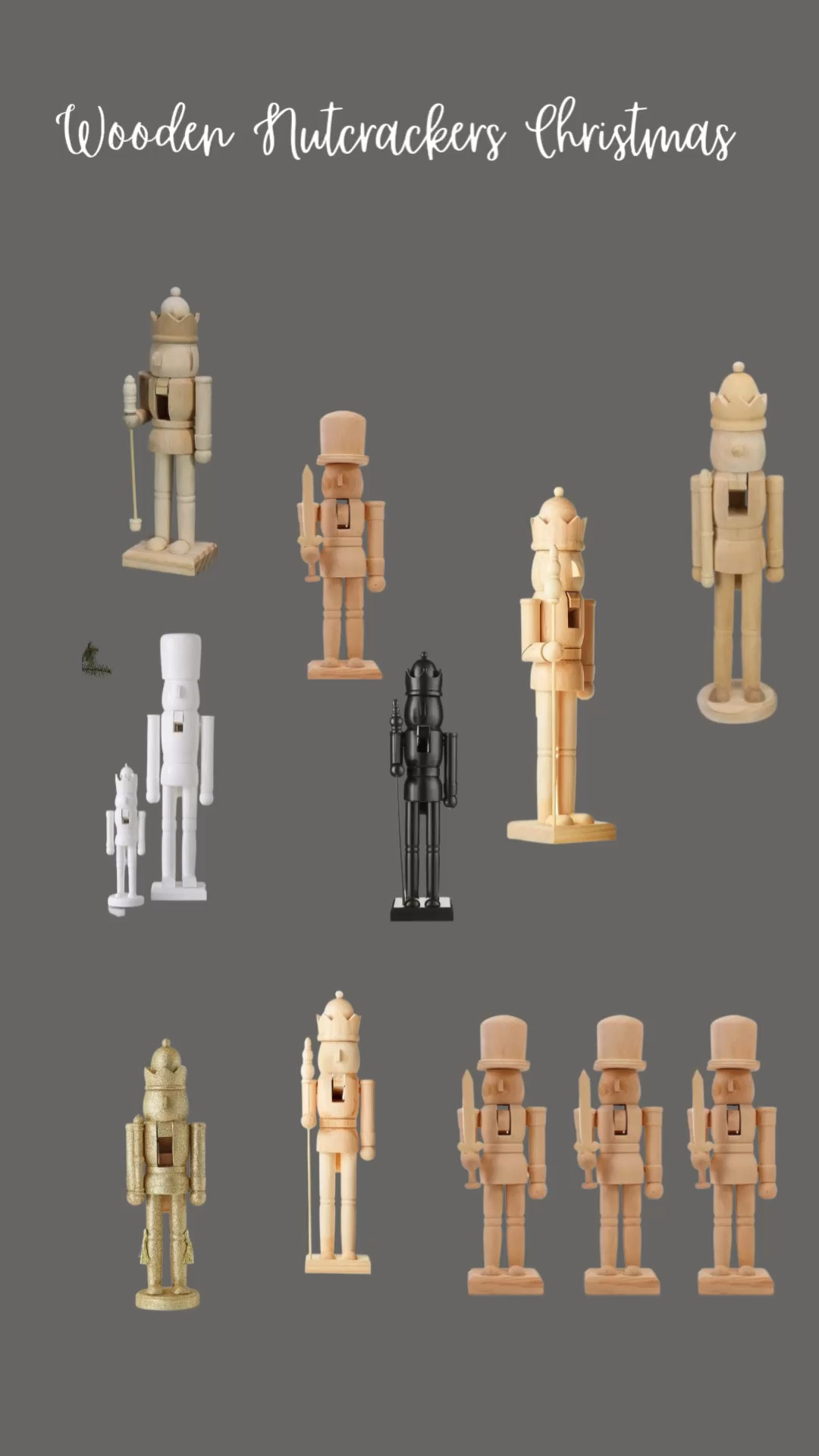 Wooden nutcrackers. Neutral color. Christmas decor

#LTKhome #LTKHoliday #LTKHolidaySale