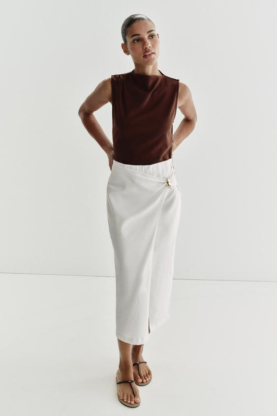 COMBINATION HARDWARE MIDI DRESS | Zara US