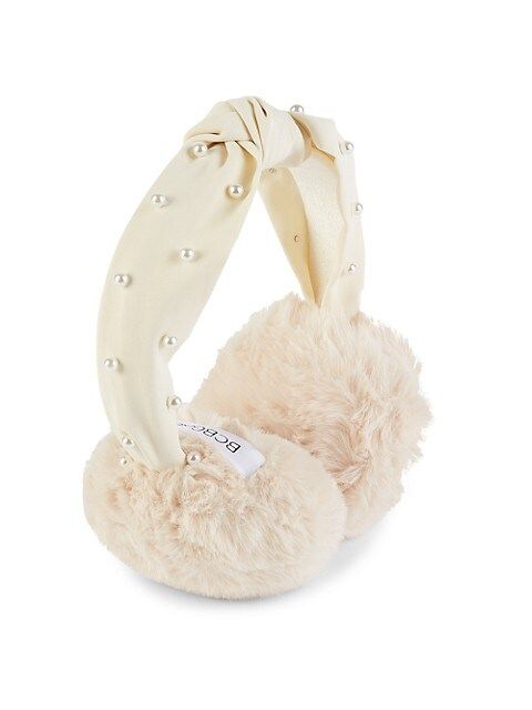 Faux Pearl & Faux Fur Earmuffs | Saks Fifth Avenue OFF 5TH (Pmt risk)