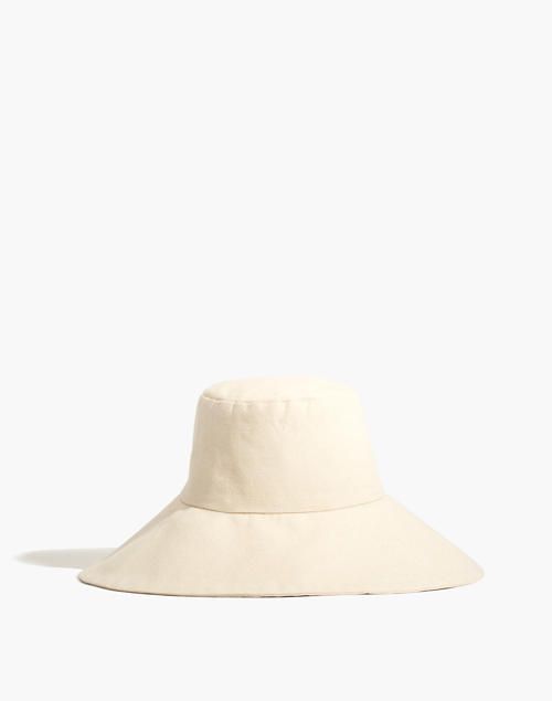 Small Lot Wide Brim Canvas Hat | Madewell