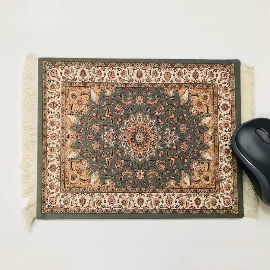 Persian Rug Mouse Pad for Desk, Boho Tassel Gaming Mouse Pad, Non-Slip Mouse Pads for Wireless Mo... | Amazon (US)