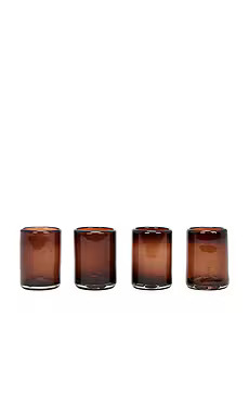 Verve Culture Set Of 4 Tamarind Shot Glasses in Brown from Revolve.com | Revolve Clothing (Global)
