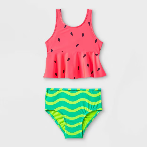 Toddler Girls' Watermelon Print Tankini Set - Cat & Jack™ | Target