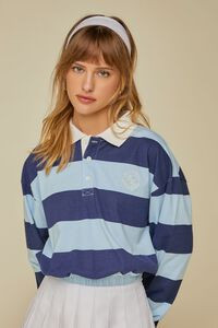 Striped Rugby Cropped Shirt | Forever 21 (US)