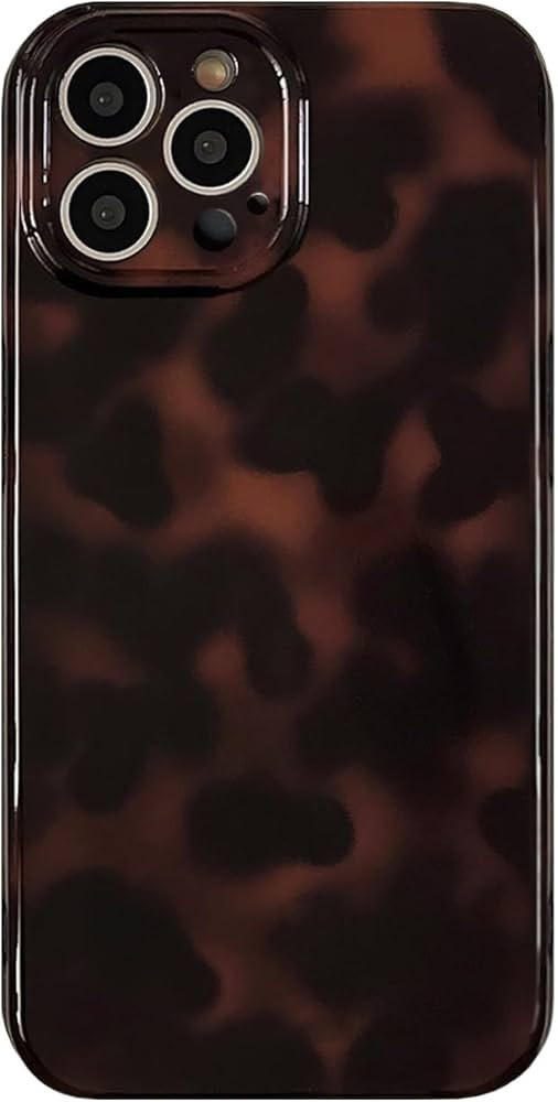 Aesthetic Tortoise Shell Phone Case for iPhone 16 Pro Max 6.9in,Retro Cool Girl Leopard Print Bro... | Amazon (US)