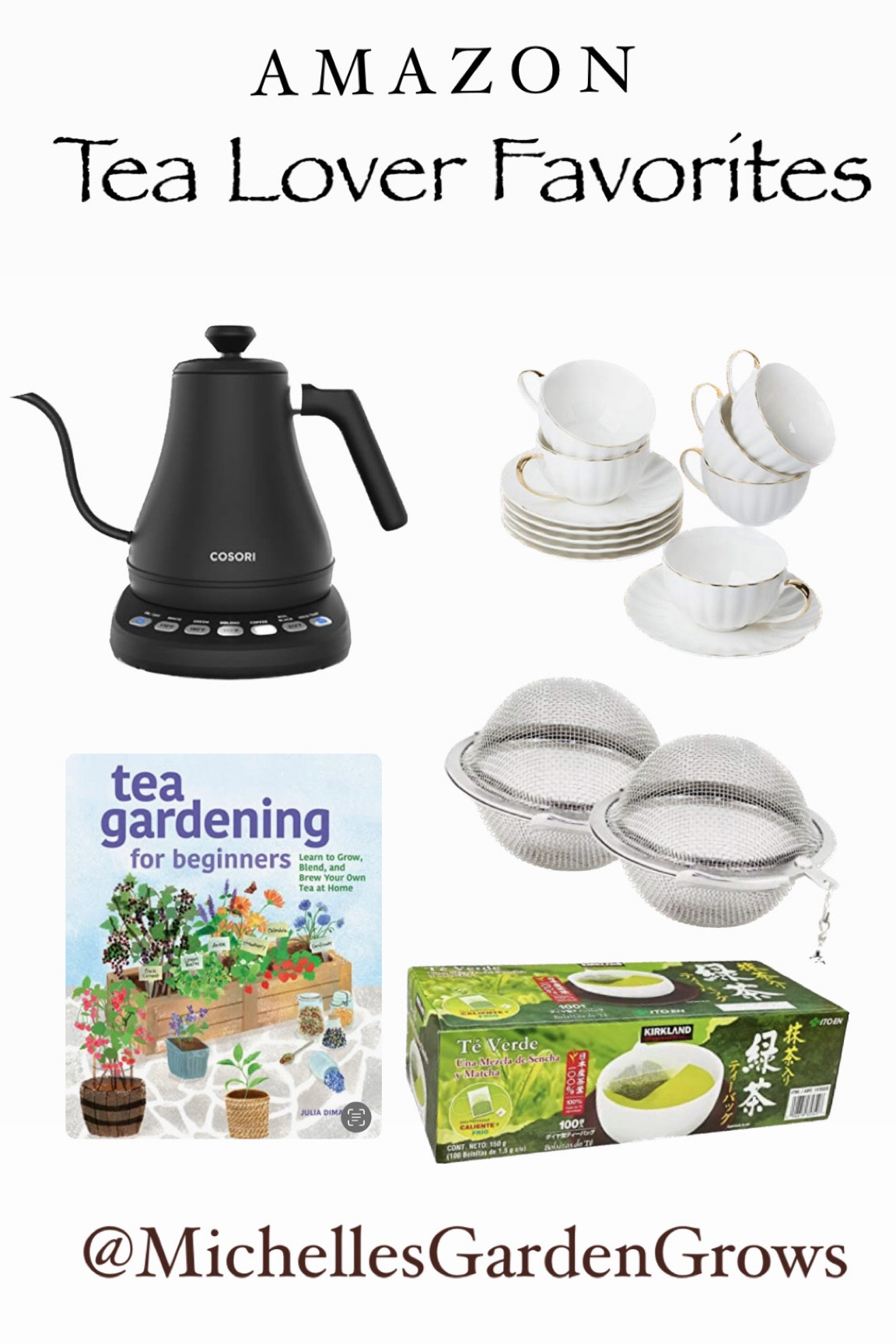 Gift guide for the tea lover in your home. Each item is under 100. I personally use these items almost every day. The electric kettle is both beautiful and very efficient as it heats up within seconds and has concise presets for varying temperatures. Did you know green tea's taste is most optimal at lower temps? 

#LTKfindsunder100 #LTKGiftGuide #LTKhome