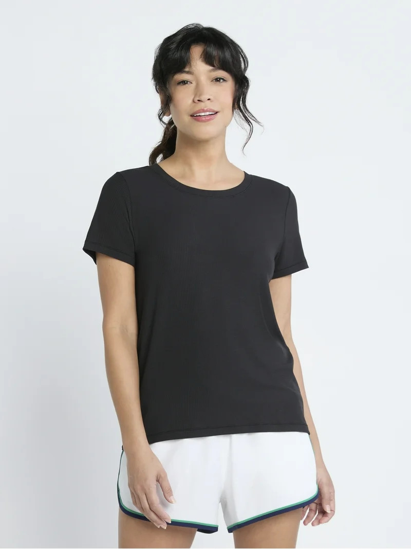 Avia Women's Keyhole Open Back Tee, Sizes XS-XXXL | Walmart (US)