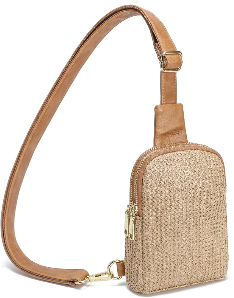 INICAT Summer Straw Bag Small Sling Beach Bag Crossbody Bags for Women | Amazon (US)
