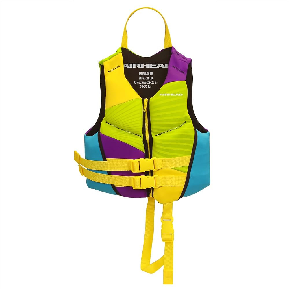 Airhead Gnar Neolite Kwik-Dry Life Jacket - USCG Approved Type III PFD Life Vest, Lightweight Fle... | Amazon (US)
