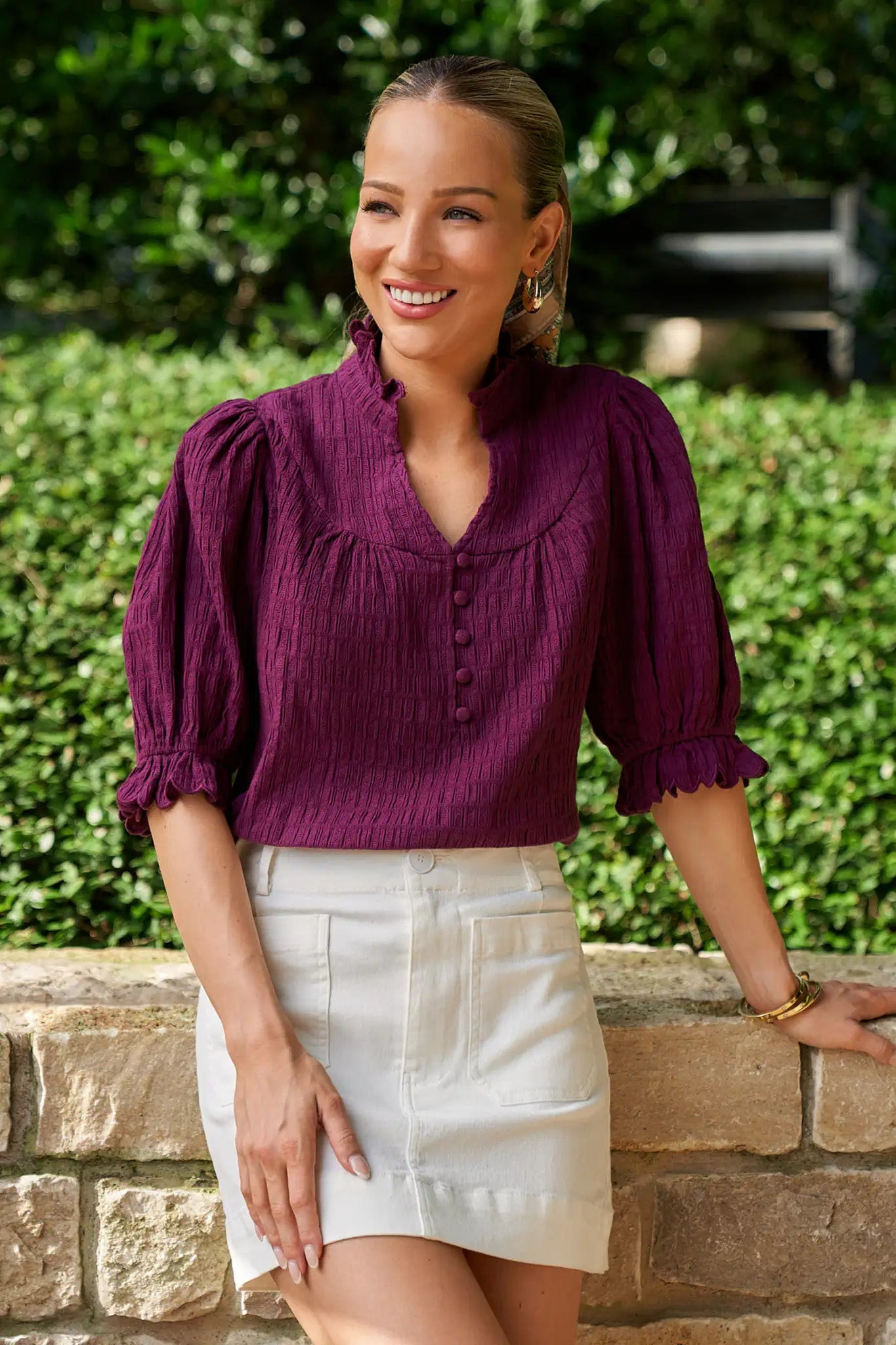 Hailey Top- Plum | Avara