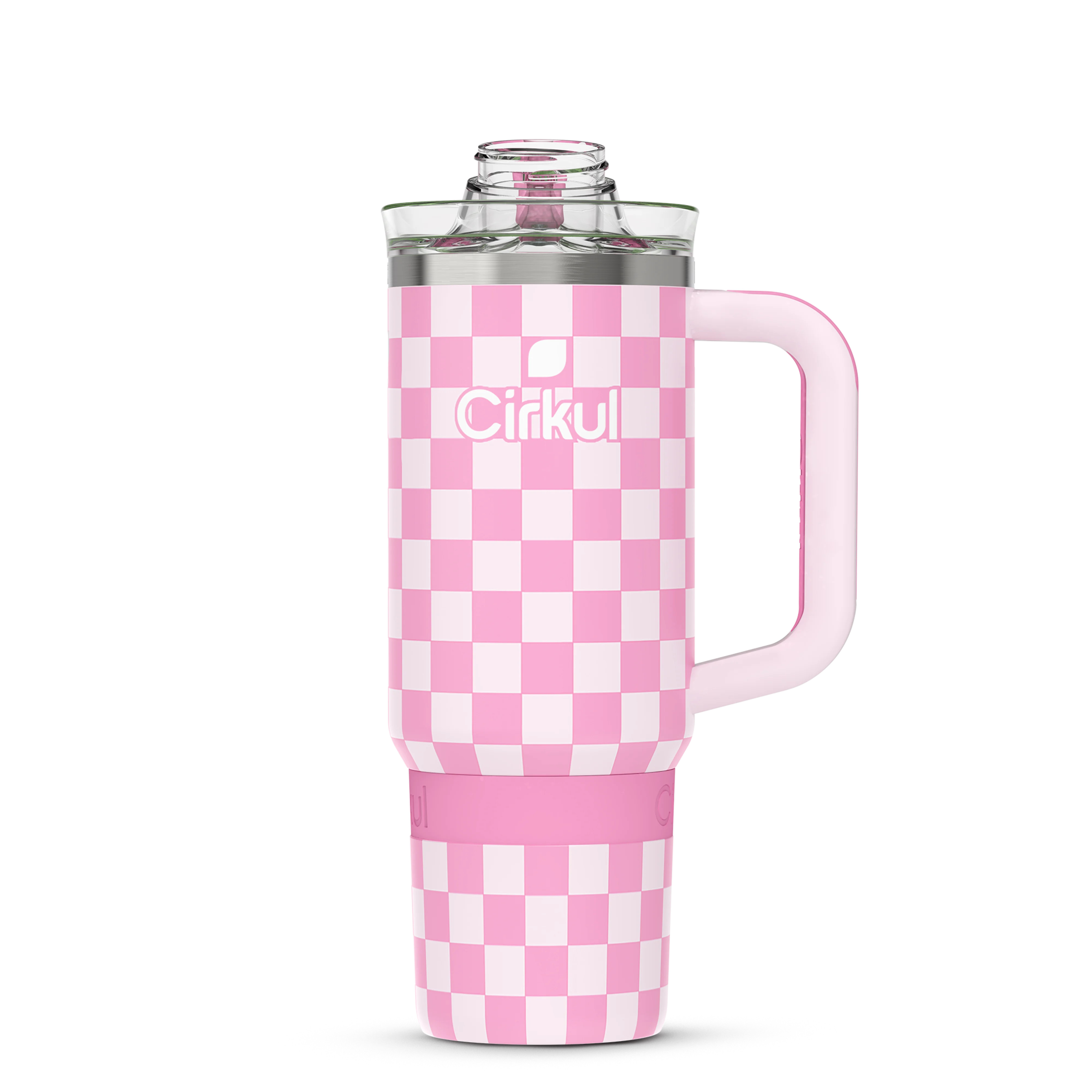 Cirkul 30oz Travel StrawSip Double-Wall Insulated Stainless Steel Tumbler with Handle, Pixel Pink... | Walmart (US)