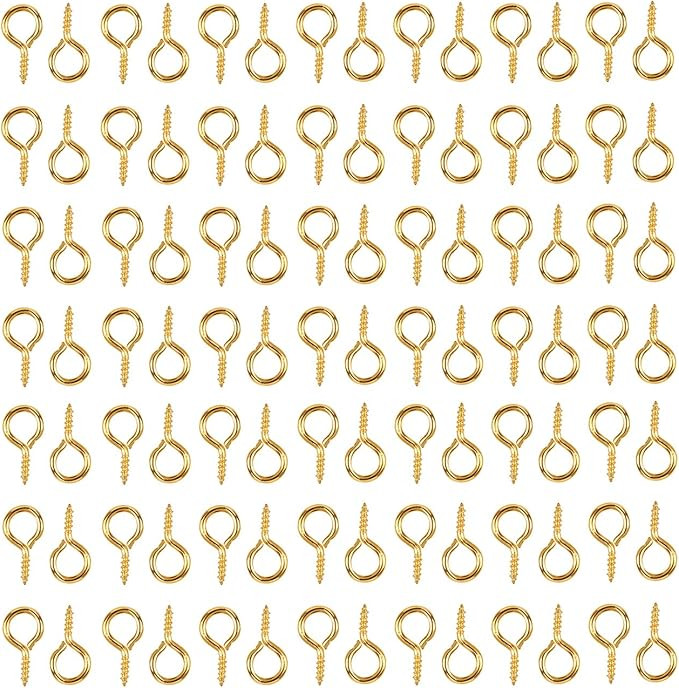 HUIHUIBAO 100 Pieces Small Screw Eyes Pin Hook for Jewelry for Jewelry Making Findings DIY Crafts... | Amazon (CA)