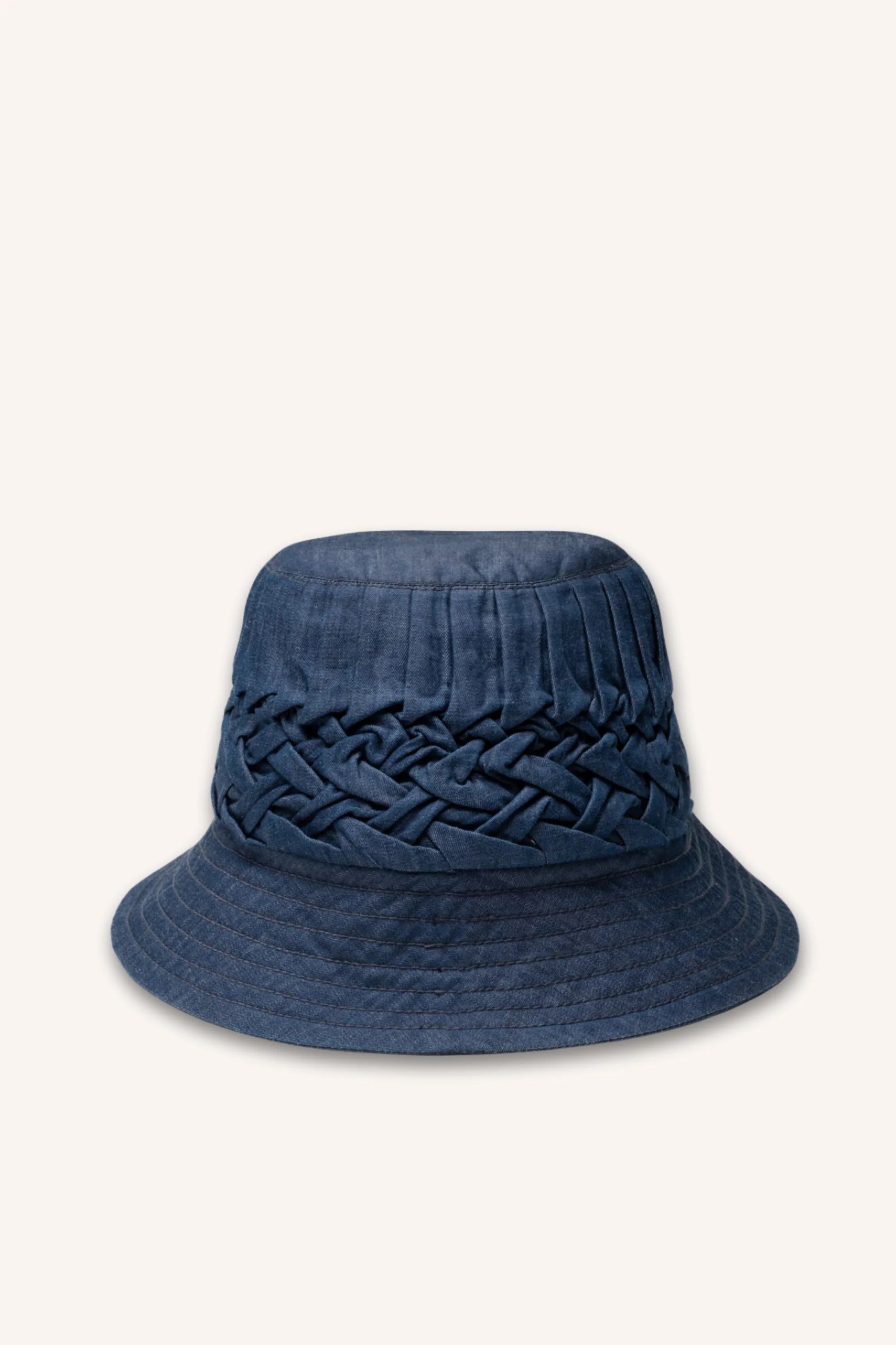 Marbella Hat in Dark Denim | Merlette NYC