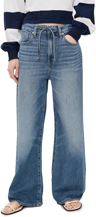 Madewell Women's The Petite Ultimate Wide-Leg Jean in Airy Denim | Amazon (US)