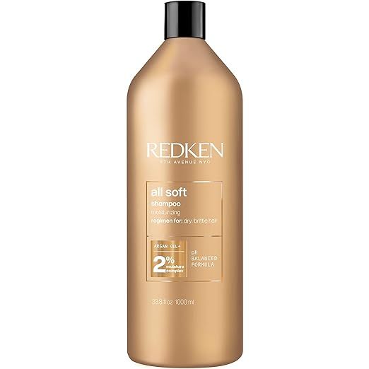 Redken All Soft Shampoo | For Dry/Brittle Hair | Provides Intense Softness and Shine | With Argan... | Amazon (US)