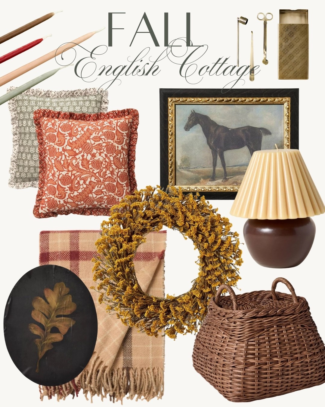 Fall English Cottage vibes 🍂✨
Bringing all the cozy layers home this season with warm plaids, woven textures, moody art, and classic English-inspired accents—all from Target.🍁🏡

Shop these affordable finds—because creating a home that feels like a cozy English cottage doesn’t have to cost a fortune. 🤎



#LTKFindsUnder100 #LTKHome #LTKSeasonal