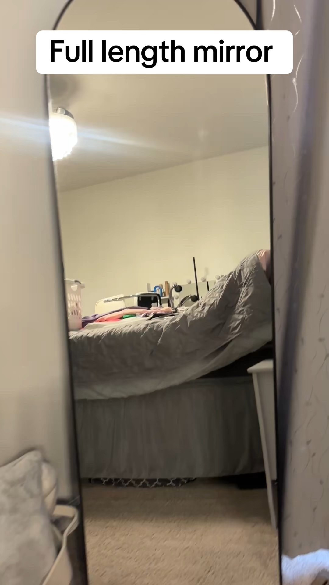 What can a full length mirror do for your room? #mirror #homedecor 

#LTKHome #LTKFindsUnder100 #LTKGiftGuide