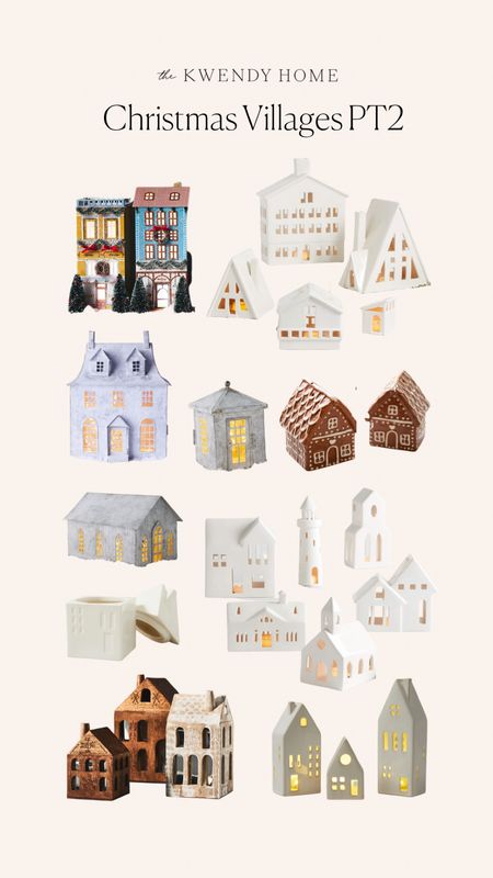 Christmas Villages Part 2! Found more beautiful Christmas decor and I’m totally in love with the ceramic houses. 

Ceramic houses. Candle holders. Christmas decor. Holiday decorations. Christmas decorations. Holiday houses. Christmas homes. Salt and pepper shakes. Gingerbread homes  


#LTKHoliday #LTKSeasonal #LTKhome