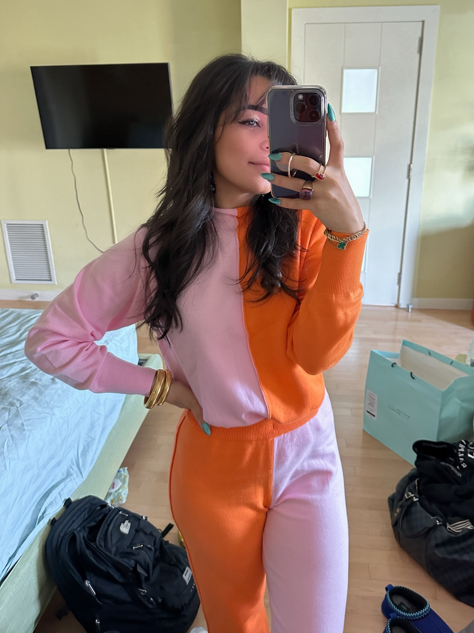 Such a stunning Loungewear set! I also wore this on my Family getaway && I loooooooooved it !!!!
•
Shop this look && Follow me on Instagram at @nardinemarie for more Colorful Style finds! 

#LTKCyberWeek #LTKsalealert #LTKGiftGuide