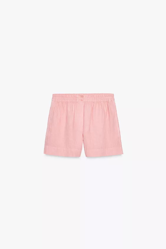 100% LINEN SHORTS ZW COLLECTION | Zara UK