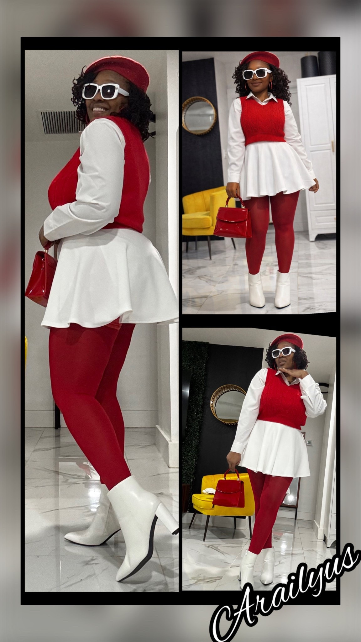 Top is an XL
Skirt and vest are a Large

#LTKValentine #LTKgrwm #LTKOver40