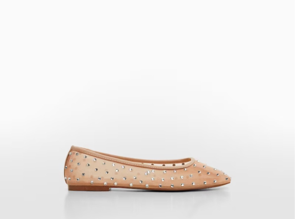 Mesh rhinestone flats under $80 dollars!

#LTKfindsunder100 #LTKshoecrush #LTKworkwear