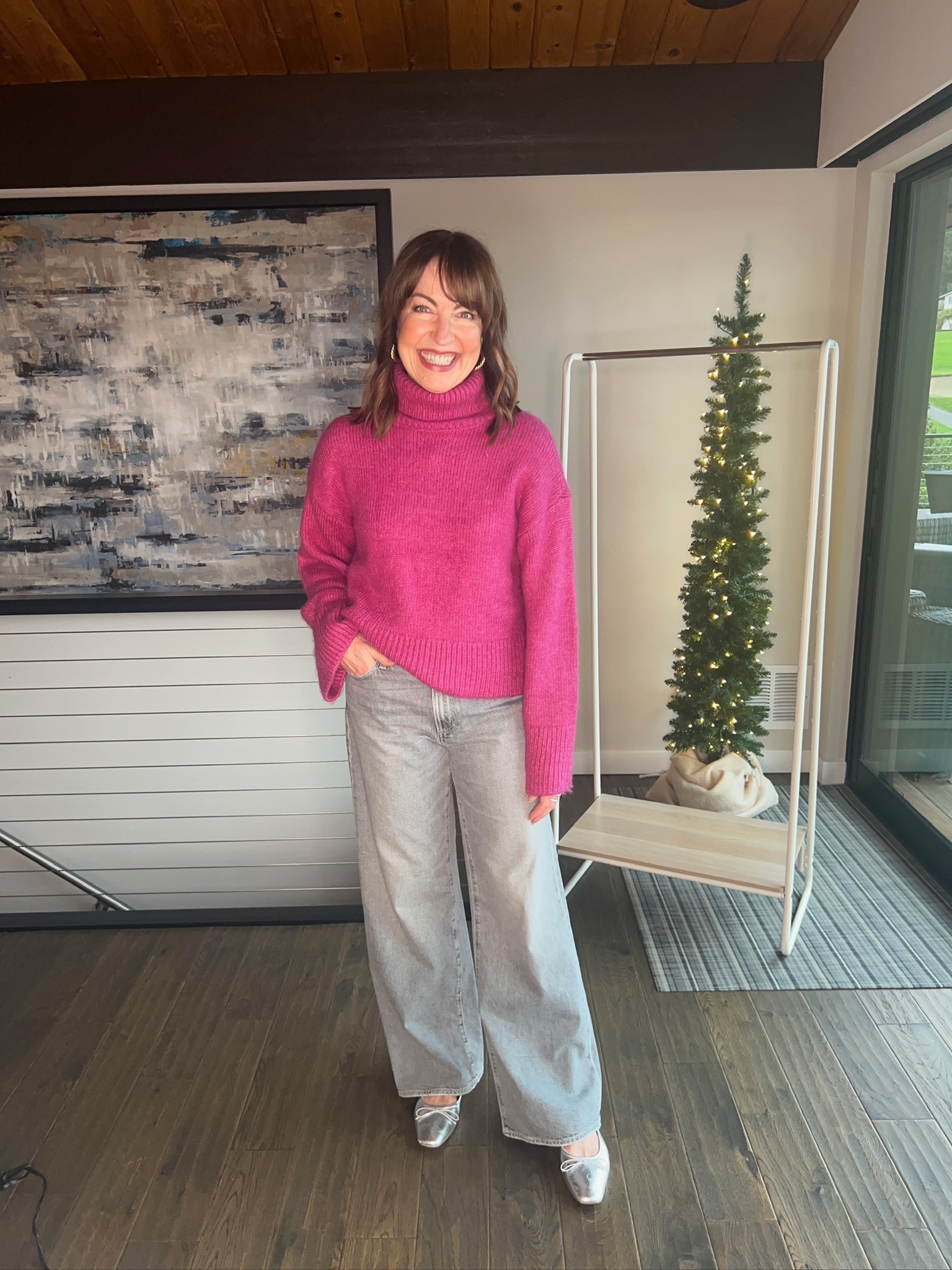 Bright & fun winter outfit 💗 

#LTKootd #LTKSeasonal #LTKOver40