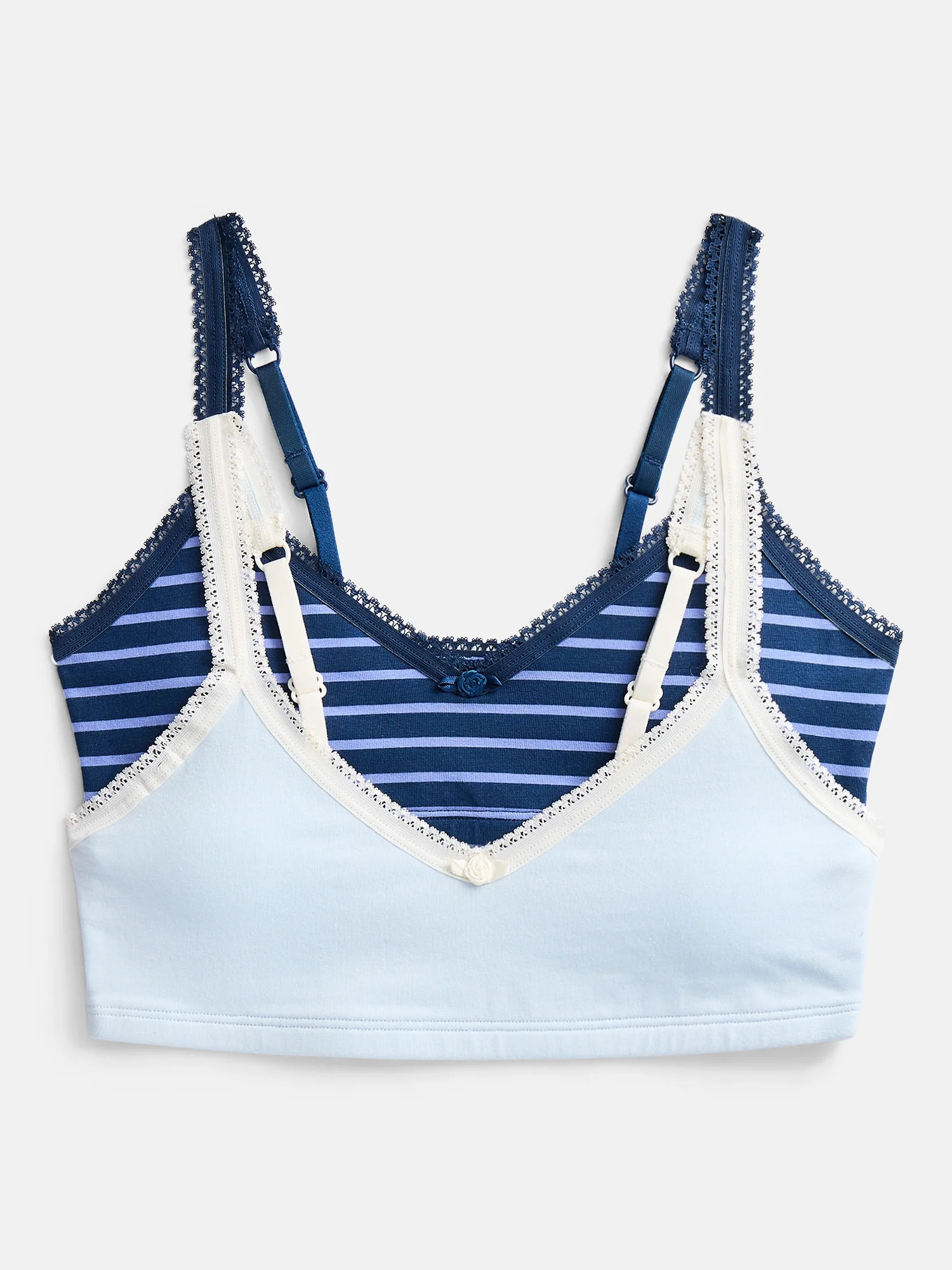 Weekend Academy Girls 2Pk Cotton Triangle Bralette, Sizes XS to XXL | Walmart (US)