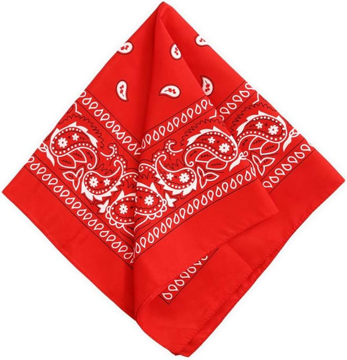Tough Headwear Large Bandana Handkerchief - Head Bandannas for Men & Women - Cowboy Bandana Packs... | Amazon (US)