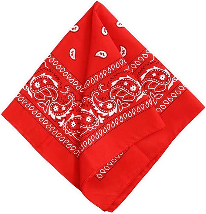 Tough Headwear Large Bandana Handkerchief - Head Bandannas for Men & Women - Cowboy Bandana Packs... | Amazon (US)