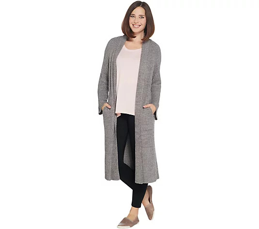 Barefoot Dreams CozyChic Lite Cross Creek Cardi | QVC