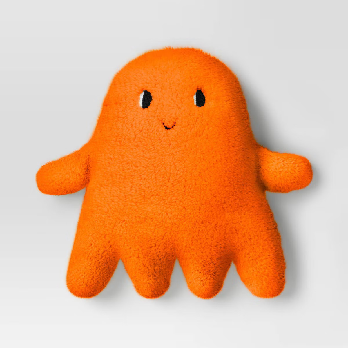 Ghost Shaped Faux Shearling Halloween Throw Pillow Orange - Hyde & EEK! Boutique™: Novelty Desi... | Target