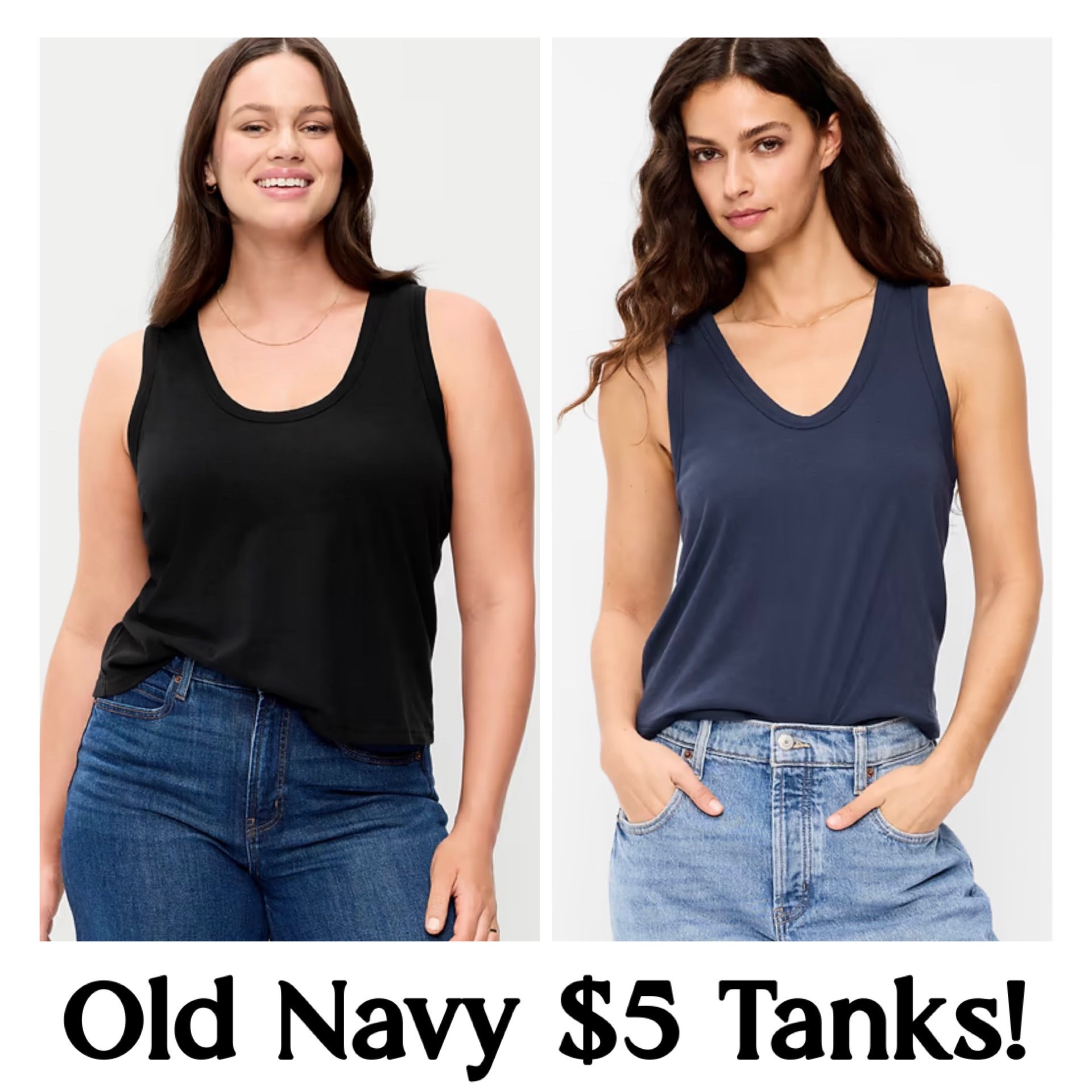 Old Navy has their best selling Women’s Relaxed Scoop Neck Tanks down to only $5 today - normally $14.99! Excellent deal for this ongoing top seller. Love the looser, super comfy fit of this tank top - lots of colors available.

#LTKSeasonal #LTKSaleAlert #LTKootd