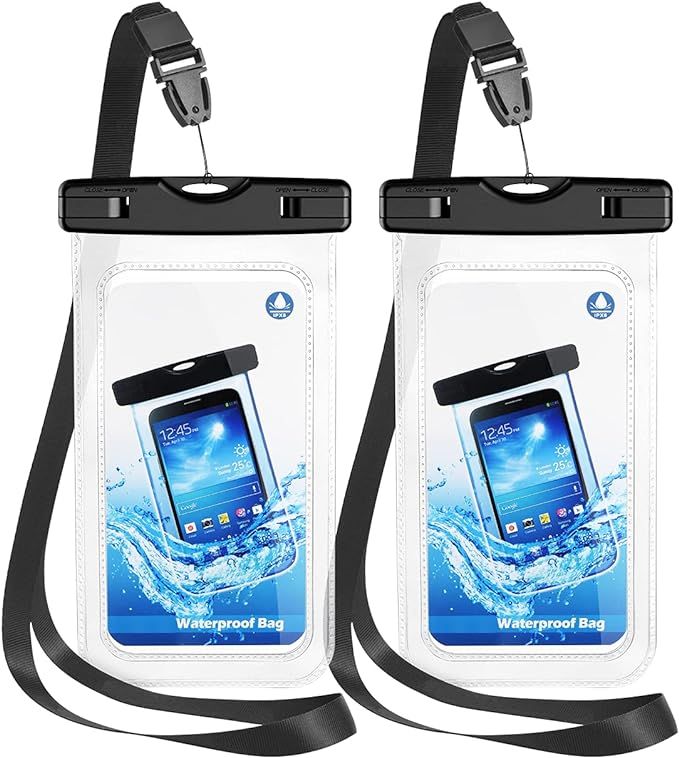 Waterproof Phone Pouch, IPX8 Waterproof Case Dry Bag Waterproof Phone Case, Compatible with 12 Pr... | Amazon (US)