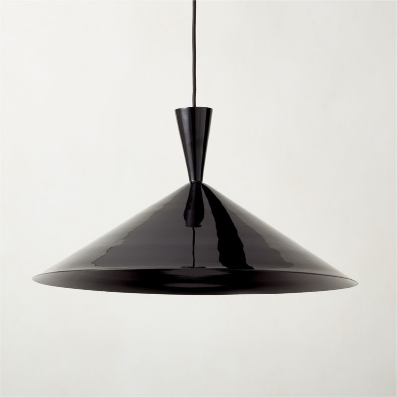 Exposior Black Pendant Light Model 018 24.75" + Reviews | CB2 | CB2