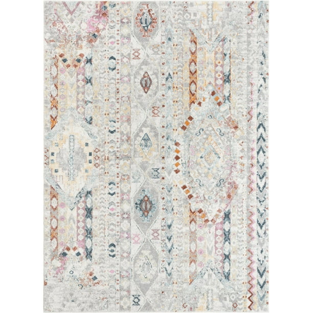 Well Woven Rodeo Otero Bohemian Aztec 7'10" x 9'10" Ivory Area Rug | Walmart (US)