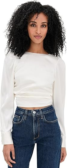 JOE'S JEANS Women's The Marie Tie Back Blouse | Amazon (US)