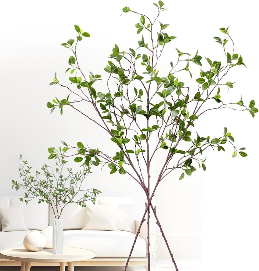 3 Pcs Greenery Stems Artificial Branches for Vase Faux Stems Green Branches Faux Branches for Vas... | Amazon (US)