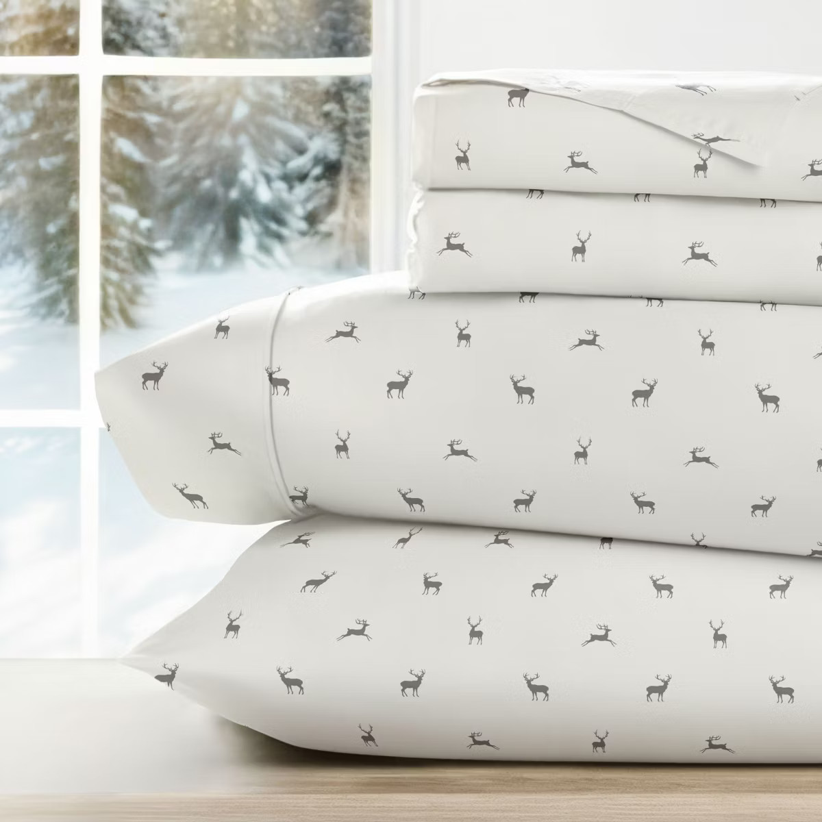 Christmas Holiday Soft Comfy 4 Piece Bed Sheet Set, Winter Prints - Becky Cameron | Target