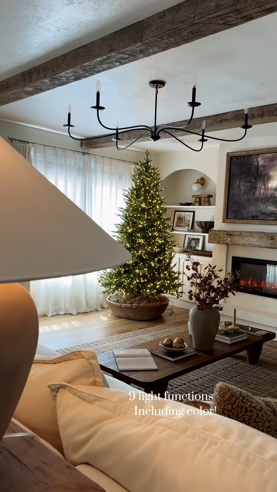 The @lowes Kensington is back in stock as well for the season! This has significantly more lights than the Tyler I shared yesterday. I prefer the Tyler especially for my bedroom because it has a beautiful light glow that’s not blinding! But this is very pretty in larger rooms!

#LTKHome #LTKSeasonal