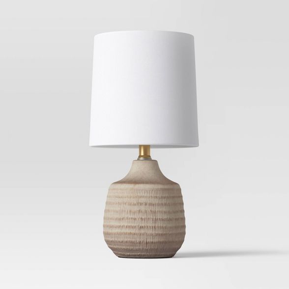 Textural Ceramic Mini Jar Shaped Table Lamp - Threshold™ | Target